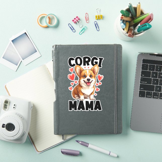 Corgi Mama - Niedlich Corgi Mama Aufkleber (iPad Hülle)