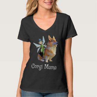 Corgi Mama Niedlich Pembroke Welsh Corgi & Fairy R T-Shirt
