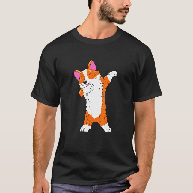Corgi-Mama oder Vater T-Shirt (Vorderseite)