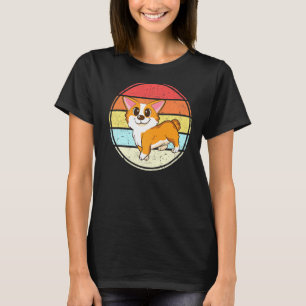 Corgi Mama Papa Vintage Hundemama Süße Corgi Grafi T-Shirt