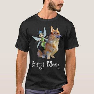 Corgi Mama Pembroke Welsh Corgi & Fairy Retro Dog T-Shirt