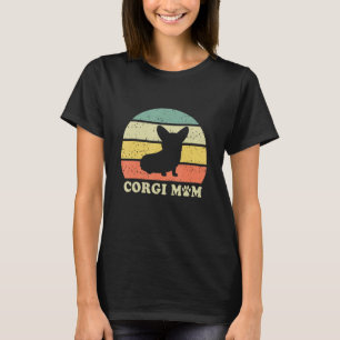 Corgi Mama Retro Vintag Retro Corgi Mama Hund Mutt T-Shirt