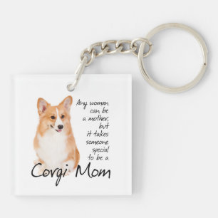 Corgi-Mama-Schlüsselring Schlüsselanhänger