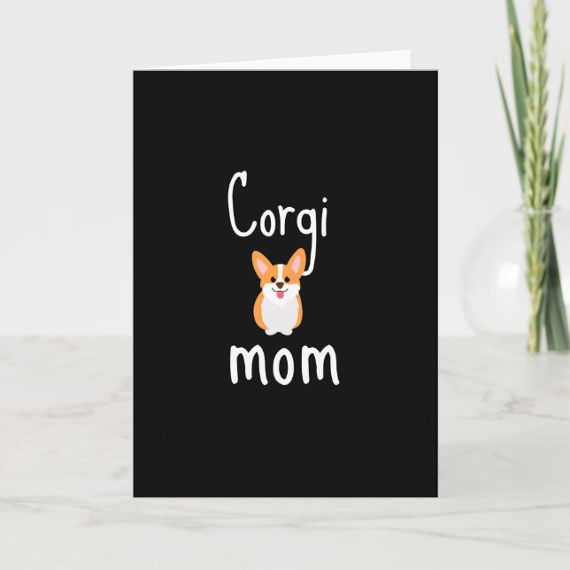 Corgi Mama - Sketch Corgi Karte (Vorderseite)