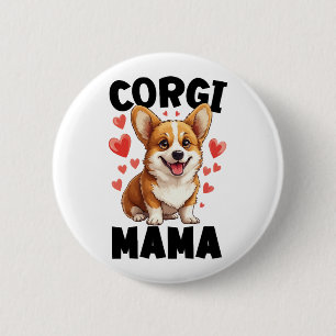 Corgi-Mama - Süße Corgi-Mama Button