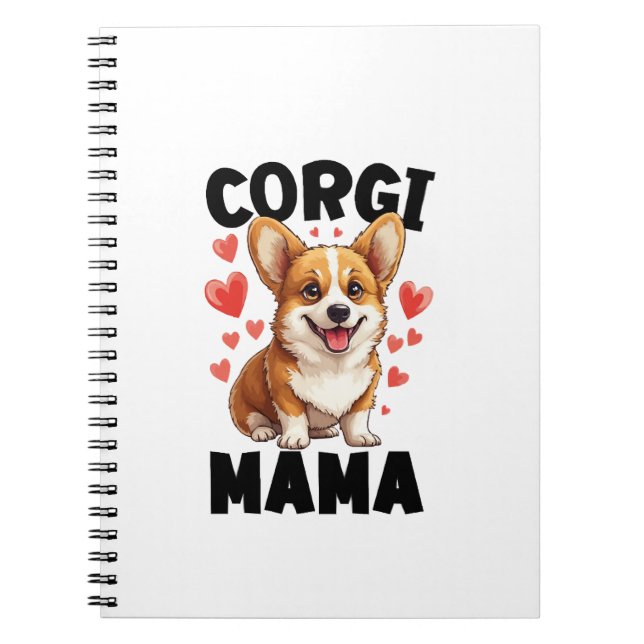 Corgi-Mama - Süße Corgi-Mama Notizblock (Vorderseite)