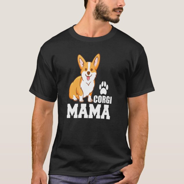 Corgi Mama T-Shirt (Vorderseite)