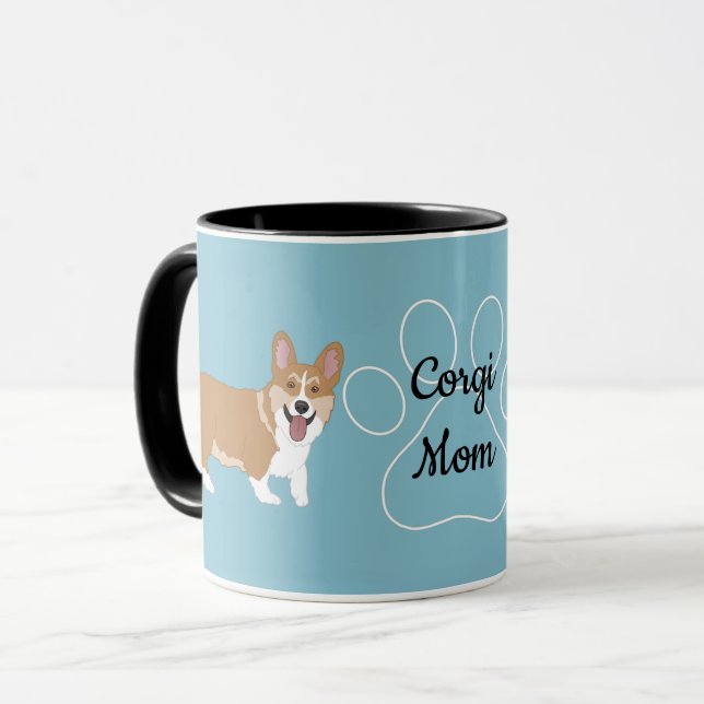 Corgi Mama Tasse (Vorderseite Links)