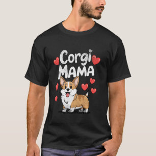 Corgi-Mama Welpen-Mutter Hundeliebhaber Vintage T-Shirt