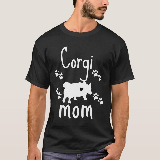 Corgi Mama Welsh Corgi T-Shirt (Vorderseite)