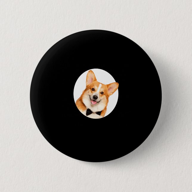 Corgi-Merkmale T-Shirt  Button (Vorderseite)