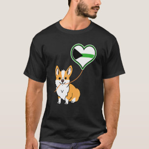 Corgi mit demiromantischem Ballon T-Shirt