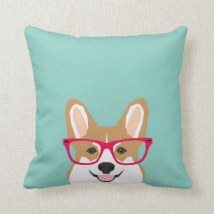 Corgi mit Glasses - Hipster Dog, Niedlich Corgi GI Kissen