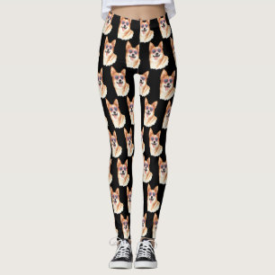 Corgi mit rosa Sonnenbrille Leggings