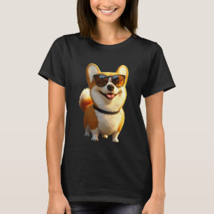 Corgi mit Sonnenbrille Welsh Corgis Hunde Niedlich T-Shirt
