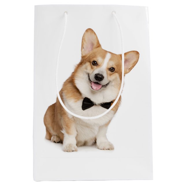 Corgi Mittlere Geschenktüte (Vorderseite)