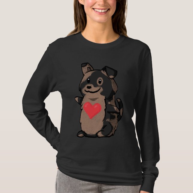 Corgi Mix Liebe T-Shirt (Vorderseite)