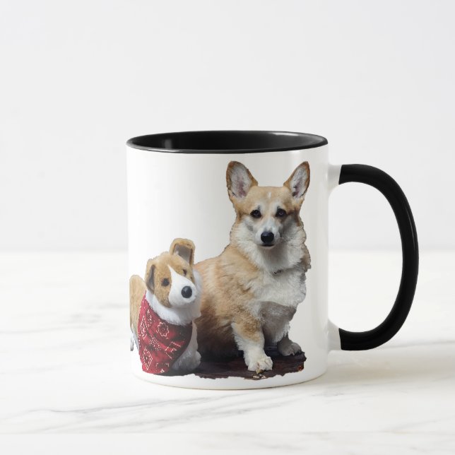 Corgi-Morgen-Lächeln Tasse (Rechts)