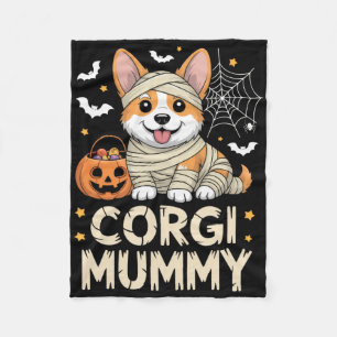 Corgi Mummy Funny Halloween Hund Lover Kostüm für Fleecedecke
