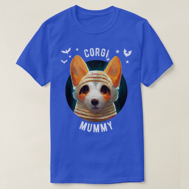 Corgi Mummyhalloween-583 T-Shirt (Design vorne)