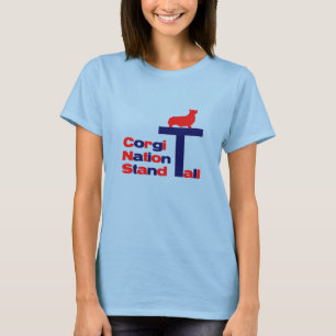 Corgi-Nations-Stand hoch T-Shirt