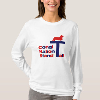 Corgi-Nations-Stand hoch T-Shirt