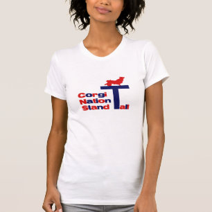 Corgi-Nations-Stand hoch T-Shirt