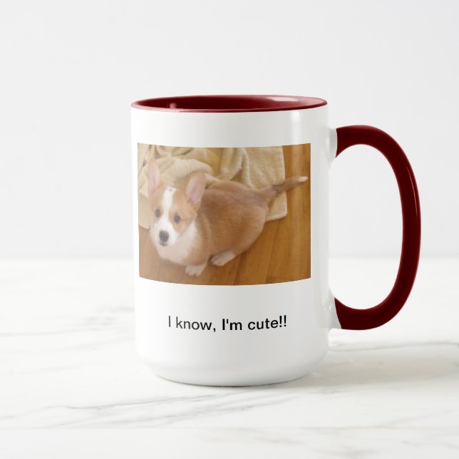 Corgi-Niedlichkeits-Tasse Tasse (Rechts)