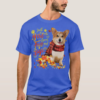Corgi nur ein Mädchen, das Lieben fallen und Hunde T-Shirt