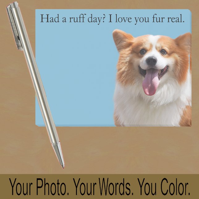 Corgi oder Ihr Hunde-Foto – Kleine Geschenkidee fü Post-it Klebezettel (Von Creator hochgeladen)