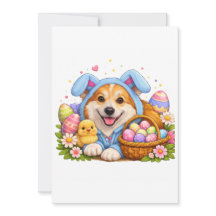 Corgi-Osterkarte