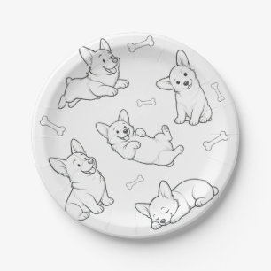 Corgi Party Teller Hübsche Hunde Geburtstags Telle