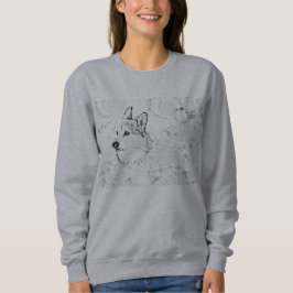 Corgi Pattern Sweatshirt