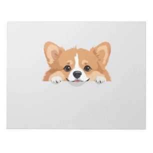 Corgi Peeking Niedlich Adorable Funny Animal Carto Notizblock