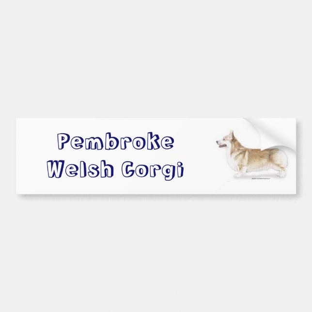 Corgi — Pembroke Welsh Autoaufkleber (Vorne)