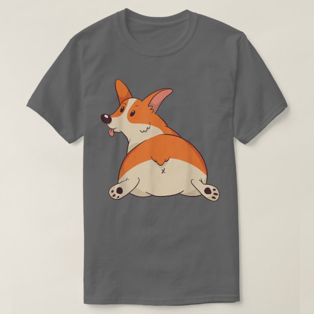 Corgi Pembroke Welsh Niedlich Corgi Design T-Shirt (Design vorne)