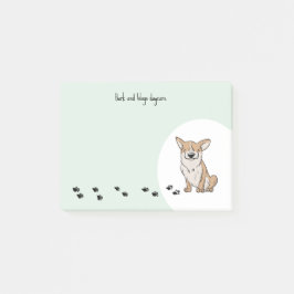 Corgi personalisieren post-it klebezettel
