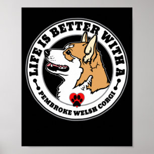 Corgi Personalisiertes Leben Ist Besser Mit Einem Poster