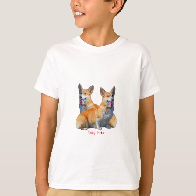 Corgi Pets Boy's T - Shirt (Vorderseite)