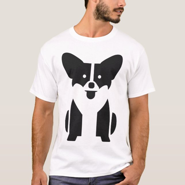 Corgi Pictogram T-Shirt (Vorderseite)