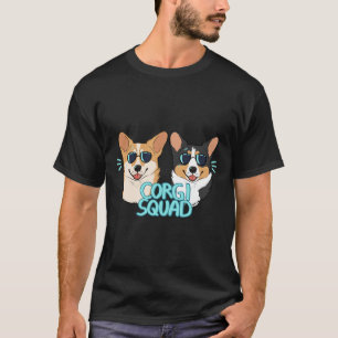 Corgi plückte den Doktor und die Königin T-Shirt
