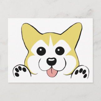 Corgi Postkarte