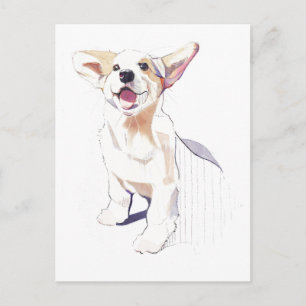 Corgi-Postkarte – Pembroke Welsh Corgi Postkarte