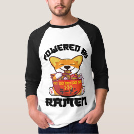 CORGI POWERBY RAMEN | Kawaii Corgi Eating Ramen T-Shirt