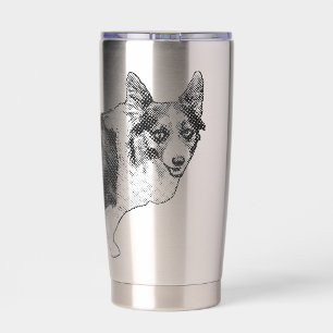 Corgi Prism Holiday Wink Thermobecher