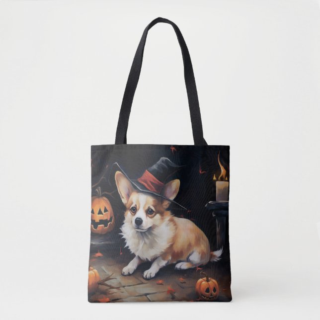 Corgi Pumpkins Halloween Beängstigend (Vorderseite)