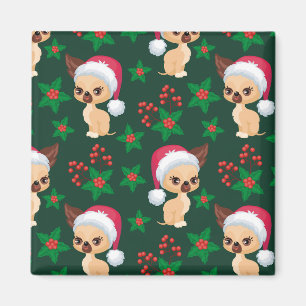 Corgi Puppy Dog Elf Weihnachtsfest Frohe Weihnacht Magnet