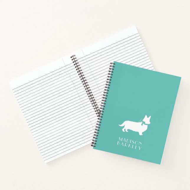 Corgi Puppy Dog Pembroke Welsh Notebook Notizbuch (Innenseite)