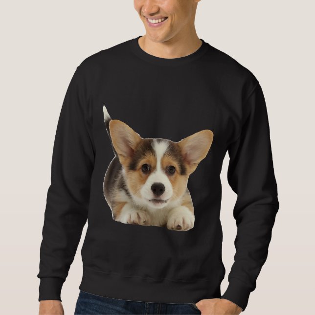 Corgi Puppy Dog Sweatshirt (Vorderseite)