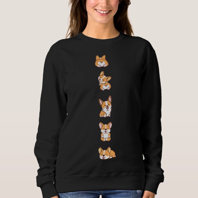 Corgi Puppy Fun Sweatshirt (Vorderseite)